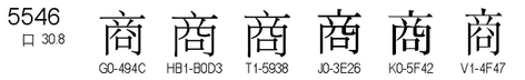 U+5546